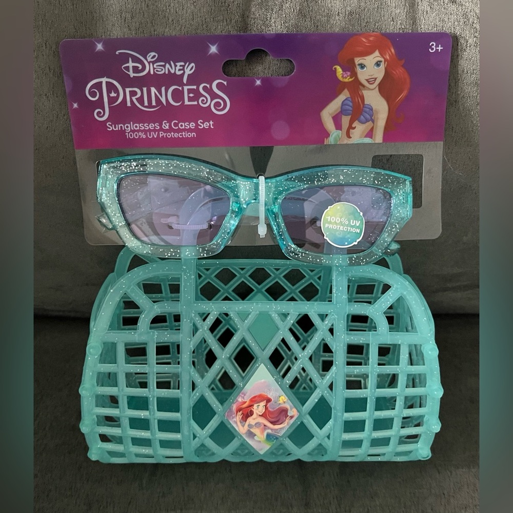 Disney Little Mermaid Girls Purse & Sunglasses, NWT